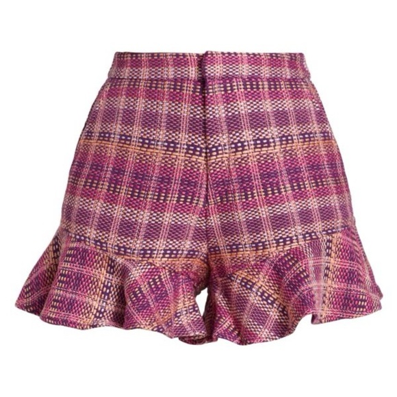 CINQ À SEPT Lexie Box Weave Ruffle Shorts Sz 2 NWT $395 retail - Picture 5 of 10
